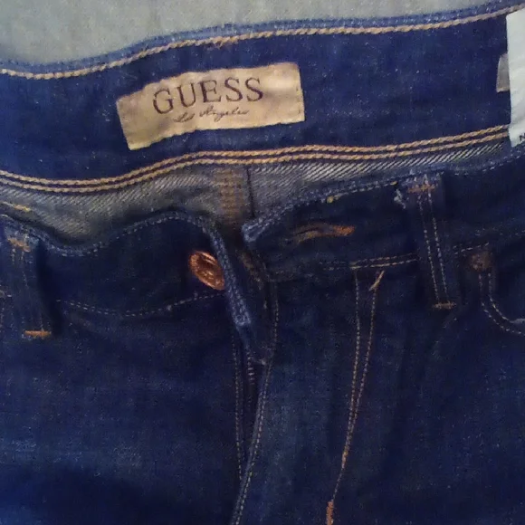 Guess Women's Dark Blue Denim Jeans - Picture 3 of 5